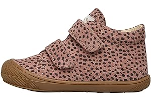 Naturino Cocoon VL-Scarpine Primi Passi in Suede con Stampa Pony-Rosa