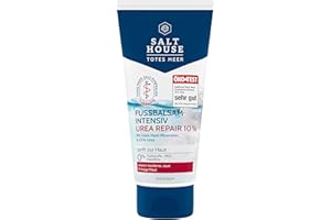 ‎SALTHOUSE Salthouse Totes Meer Therapie Fussbalsam Intensiv, 10% Urea und reichhaltige Öle, für sehr trockene Haut, 100ml