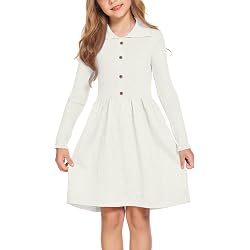 Robe Pull Fille Hiver – Manches Longues, Motif Losange – Chaude Et Confortable – Pour Tous Les Jours Ou Occasions Spéciales - 13