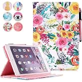 MOKASE For iPad Mini 5 Case iPad Mini 4/3/2/1 Leather Case Card Slot Stand Case with Intelligent Sleep/Wake for iPad Mini 5th Generation/Mini 4/Mini 3/Mini 2/Mini 1 - Rose