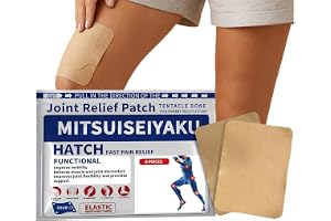 Knäplåster Knee Pa-in relief Patch, 6 stycken lugnande plåster, nackplåster för leder, nacke, rygg, muskler, axlar och ben för och resor