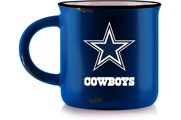 Duck House NFL Dallas Cowboys Tasse unisexe en porcelaine Bleu 340 ml