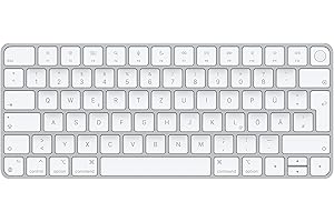 Apple Magic Keyboard con Touch ID: Bluetooth, ricaricabile. Compatibile con i computer Mac con chip Tedesco, tasti bianchi