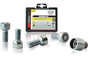 Fits Audi A1 Models Heyner Germany Stil Block PRO Locking Wheel Nuts M14x1.5 Set 4 Locks Thatcham Quality Assured Bolts 085/5
