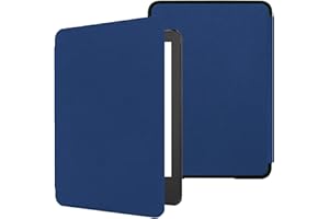 6" e-Reader Case 2022, TOKILO Case for All-New e-Readers 6"(11th Gen, 2022 Release),Ultra Lightweight Slim PU Leather Protective Cover with Auto Wake/Sleep (Navy Blue)