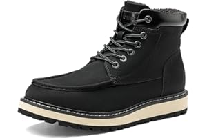 Bruno Marc Men's Winter Snow Boots Warm Fur Lined Waterproof Ankle Boots for Cold Weather Outdoor Walking