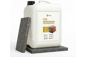 ki:ku® Stone impregnation for patios, paths, walls and more, water-repellent and dirt-repellent, protects against moss, algae and moisture, transparent stone care, weatherproof protection