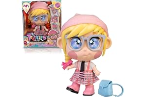 Trotties Emoti Eyes Lucy, Multicoloured, Travel Dolls from the Animated Cartoon Series, with Accessories, Gift for Girls and Boys Age 3 and Above