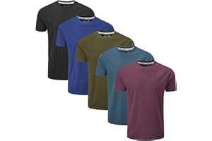 Charles Wilson 5 Pack Plain Crew Neck T-Shirt