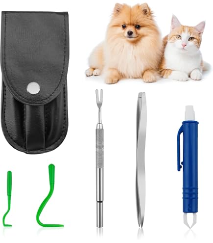 Pinzas Para Garrapatas - Acero Inoxidable, Kit Completo Para Perros, Gatos Y Humanos