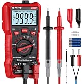 Proster Digital Multimeter 6000 Counts Automatic Range Professional NCV Polimeter with Crocodile Clamp for Voltage Test Curre