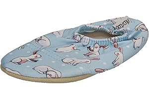 Slipstop Kinder Hausschuhe Badeschuhe Bunny hellblau