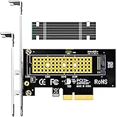 GLOTRENDS PA09-HS M.2 NVMe to PCIe 4.0 X4 Adapter with M.2 Heatsink for 2280/2260/2242/2230 M.2 NVMe SSD