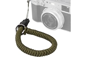 SMALLRIG Pasek na nadgarstek do aparatu, uniwersalny pleciony pasek na rękę do aparatu, regulowany pasek bezpieczeństwa kompatybilny z lustrzankami cyfrowymi i bezlusterkowcami, zielony- 5054