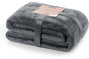 DecoKing Cuddly Microfiber Blanket Bedspread Fleece Faux Fur Blanket Fluffy and Soft Microfiber Blanket