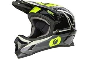 O'NEAL | Casco de Bicicleta de montaña Fullface | MTB DH Downhill FR Freeride | Carcasa ABS, Cierre magnético, supera la Norma de Seguridad EN1078 | Casco SONUS | Adulto
