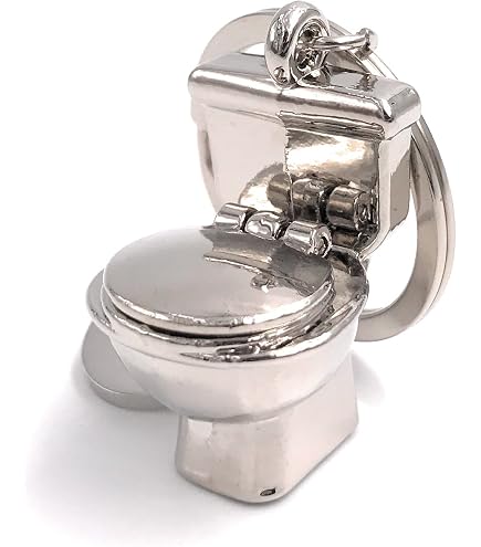 Portachiavi per WC, divertente portachiavi a forma di ciondolo