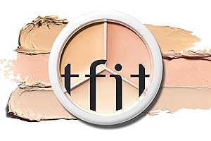 TFIT Cover Up Pro Concealer Palette -Crème correctrice de couleur 3 en 1 à couverture complète (hydratante, 03 Cool, 0,52 oz) pour les cernes et les taches- Correcteur pour les yeux à haute couverture