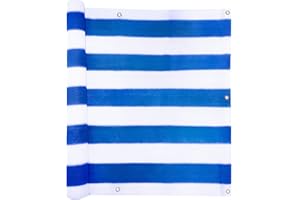 jarolift Brise Vue, Toile De Balcon Basic, Pare-Vue Protection Contre Le Vent Protection Solaire Revêtement De Balcon, Respirant, 500 x 75 cm, Blanc Crème