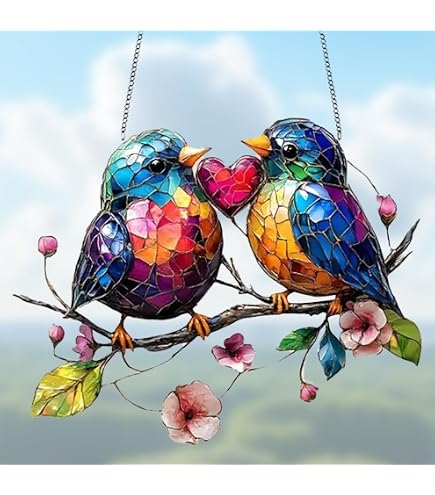 Acchiappasole A Forma Di Colibrì - Pendente Acrilico Colorato Da Appendere A Finestre, Per Creare Riflessi Di Luce In Salotto, Giardino O Camera
