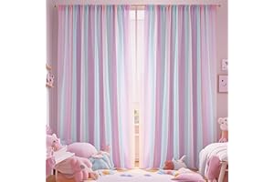 Eimilaly Rainbow Sheer Curtains for Bedroom/Theme Party/Wedding/Photographic Background, Rod Pocket Sheer Curtains 84 inches Long Sheer Canopy for Girls Room Decor, 1 Panel