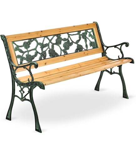 Outsunny Tuinbank, 3-zits, terras, moderne stijl, 127 x 60 x 87 cm
