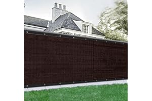 MAIL MORE Privacy Garden Screen Fence UV Resistant HDPE Mesh Windbreak with Reinforced Edges for Outdoor Use, Patio, Balcony, Yard or Backyard Heavy Duty Shade Netting (1.2x10m, Black)