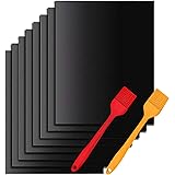 Nifogo BBQ Grillmatte, Antihaft Grillmatten, Backmatte für Holzkohle & Backen, Backpapier Wiederverwendbar, Dauerbackfolie fü