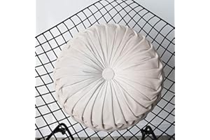 LIUNIAN Cuscino Rotondo Cuscino Decorativo Cuscino Pouf Cuscino Fatto a Mano Fiore Zucca Divano Letto Cuscino Auto Mat con Cuscino Inners 38 cm X 38 cm