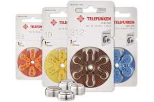 HÖREX Telefunken Hörgeräte Batterien Größe 312er (60 Batterien)