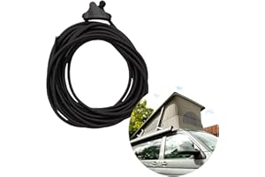 040 PARTS Laisse en caoutchouc pour toit monté Soufflet de tente avec fixation rapide Accessoires compatibles avec VW T6 VW T6.1 VW T5 Accessoires VW T4 Beach California Camping Accessoires VW Toit de couchage