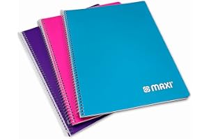 Maxi Spiral Pp Cover Notebook A4 65Gsm 80 Sheets Trend Color, Spiral notebook, perfect for business, office, school, metting, diary, journal and so on - assorted
