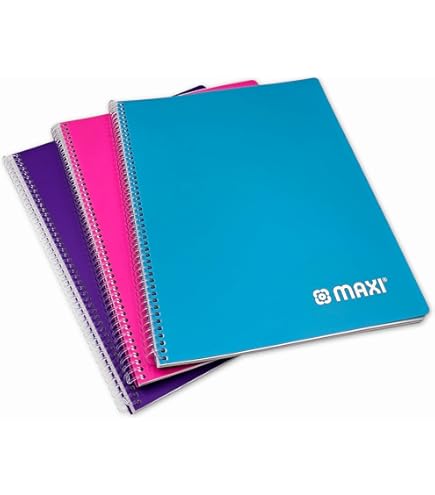 Amazon Basics Wirebound Notebook, Assorted Colour, 70 Sheets / 140