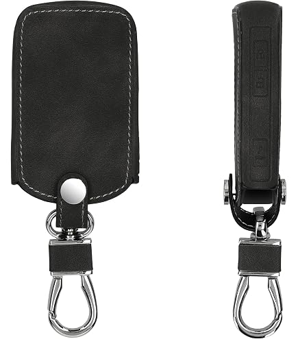 Custodia Portachiavi Auto In Pelle Per Mazda 3/6/Axela/Atenza/CX-5/CX-7/CX-9, 3 Pulsanti, 2015-2019, Nero