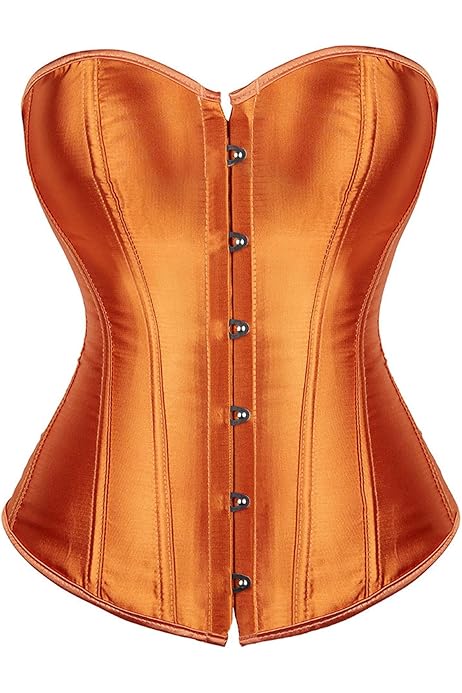 Corsetto Donna Vintage - Bustino Modellante In Satin Con Lacci Per Figura A Clessidra - Foto 5