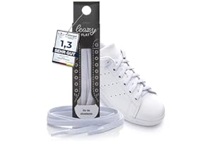 leazy flat Elastische Schnürsenkel – Das Flache, Flexible Schuhband zum Einhaken