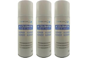 Cyanboard, confezione da 3 unità Attivatore di cianoacrilato, 200 ml.