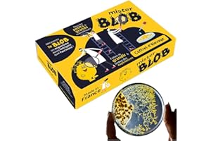 MISTER BLOB - Coffret d'élevage de Blob souche Badhamia - Kit de Culture Blob - Experiences scientifiques Enfants - Blob kit Vivant - Cadeau Fille garçon ludique - kit Blob - Jeux scientifiques