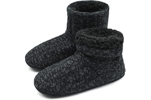 COFACE Homme Haute Qualité Niche Chaussons d'hiver Chaud Anti-dérapant Chaussures