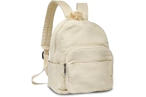 Boziee Mochila pequeña de lona para mujer, mochila de ciudad, mochila de día, mochila escolar, para mujeres, niñas, adolescentes, escuela, viajes, trabajo, tamaño pequeño