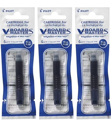 Pilot V BOARD MASTER S Marker – Konische Spitze, Extrafein, Wiederaufladbar, Blau