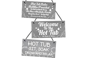 Red Ocean Hot Tub Rules Sign For Outside Grey Colour Scheme Hot Tub Signs For Garden Shed Summerhouse Home Decor Hot Tub Accessories