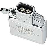 ولاعة البوتان للجنسين من Zippo - شعلة مزدوجة، كروم، مقاس واحد