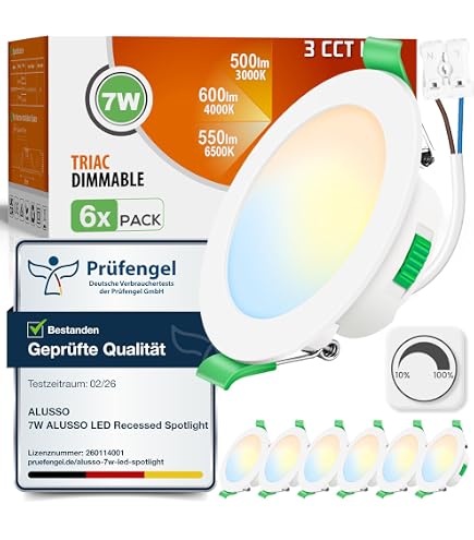 Paulmann LED Einbaustrahler Zina IP65 – 5/8 W, Dimmbar, 2700–4000K, Weiß Matt – Für Bad & Außen, 230V
