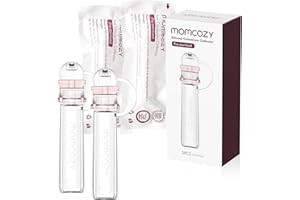 Momcozy Zbieracz Kolostrumu Wielokrotnego Użytku, Przenośna Pojemnik na Kolostrum Może Służyć do Karmienia Dziecka, Wielokrotnego Użytku Zbieracz Wolny od BPA, 5ml-2szt