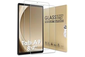 Bighan 2 Pack Screen Protector Compatible with Samsung Galaxy Tab A9 8.7"/Galaxy Tab A11 2025 8.7", 9H Hardness Tempered Glass Film Clear Anti-Bubble Full Coverage foil
