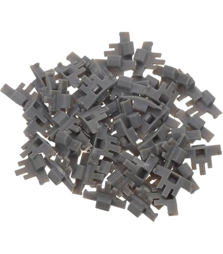 10-Pack 90° Angle Restriction Hinge Clips – Soft Close Cabinet Door Limiter, Plastic, Tool-Free Install, 8.8x3.6x13mm