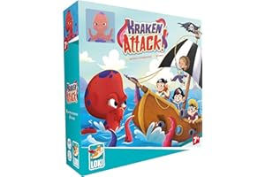 LUDILO Iello, Kraken Attack, Board Game, Ages 7+, 1 to 4 Players, 25 min min