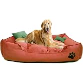 Mavi Vitrin Yıkanabilir Ultra Soft K&ouml;pek Yatağı Large (B&uuml;y&uuml;k Irklar İ&ccedil;in) (Kiremit)