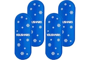 YOUSHARES Insulated Medication Cooler torba podróżna do przechowywania z 4 opakowaniami na lód (niebieska)